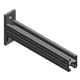 MEFA Konsole C-Profil 45/52, L= 630 mm Platte längs gvz  – 18070630