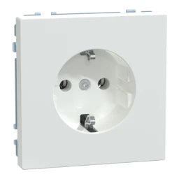 MERTEN SCHUKO-Steckdose, Steckklemmen, Lotoswei ß, System Design  – MEG2301-6035