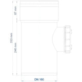 POLOPLAST PO Reinigungsrohr POLO-KAL 3S DN 160  – 102782