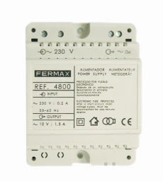 FERMAX Netzgerät,für Verteiler- einbau 4 TE,230V/12Vac-1,5A  – F04800