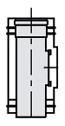 VAILLANT Vaillant Revisionsstück, 0,25m 80/125 PP  – 0020042759