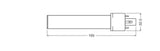 LEDVANCE DULUX LED S EM & AC MAINS VALUE 4W 830 G 23  – 4058075822979