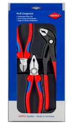 KNIPEX Knipex Zangenset 3-teilig 170 x 36 mm 1x0302180/1x7002160 u.1x8701250  – 00 20 09 V01