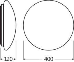 LEDVANCE SURFACE CIRCULAR 400 24W 840 IP44  – 4058075618046