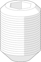 HANSA Hansa Gewindestift für Mix-Mischer chrom   – 59 904 755