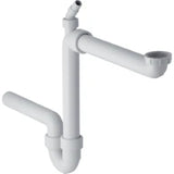 GEBERIT GE Fertigablauf 1teilig d40mm G1 1/2 weiss mit Schlauchtuelle   – 152.885.11.1
