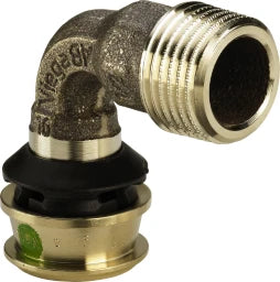 VIEGA Viega Bogen 90 Grad mit SC Raxofix 5314 in 25mm x R1 Siliziumbronze   – 646 035