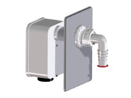 HUTTERER & LECHNER HL4000.1 Komplettierset Einzelanschluss zu Waschgeräte-UP-Sifon HL4000.0  – HL4000.1