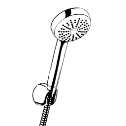 KLUDI Kludi Logo Wannen-Brauseset 1S DN15, chrom  – 6801005-00