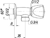 SCHMIEDL GS Geräteanschlussventil 1/2"   – GS0190