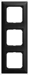 BUSCH-JAEGER Abdeckrahmen 3-fach schwarz matt - Busch -balance® SI  – 2CKA001725A1570