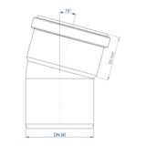POLOPLAST PO Bogen POLO-KAL NG DN 90/15Grad   – 02170