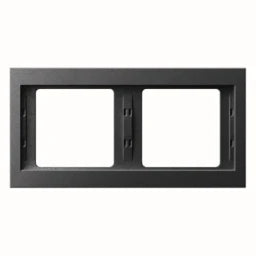 BERKER K.1 Rahmen 2fach waagrecht anthrazit matt  – 13637006