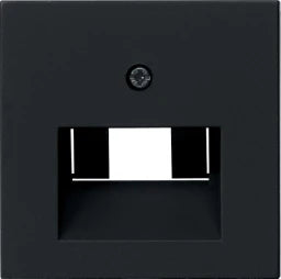 GIRA Abdeckung RJ45 Dosen 1 und 2fach System 55 schwarz matt   – 0270005