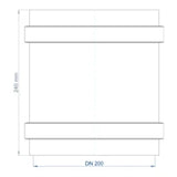 POLOPLAST PO Überschiebmuffe POLO-KAL NG DN 200   – 02984