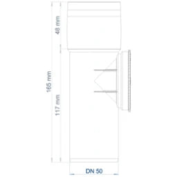 POLOPLAST PO Reinigungsrohr POLO-KAL XS DN 50  – 102342