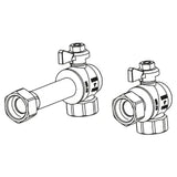 REHAU REHAU Eckkugelhahn-Set G1 für HKV/HKV-D/HLV Edelstahl  – 13152241001