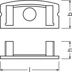 LEDVANCE Flat Profiles for LED Strips -PF04/EC/H  – 4058075277724