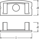 LEDVANCE Flat Profiles for LED Strips -PF04/EC/H  – 4058075277724