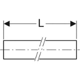 GEBERIT GE Mapress C-Stahl Systemrohr d22mm, L6m, Druckluft/Sprinkler verzinkt  – 19404