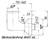 SCHMIEDL GS Trichtersifon 1/2"   – GS1088/15
