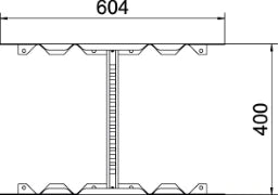 OBO Multifunktionsverbinder für Kabelleiter 60x400 Stahl bandverzinkt  – 6225714