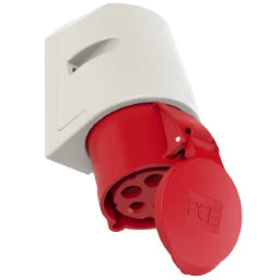PC ELECTRIC CEE Wandsteckdose 32A 5p 6h IP44   – 125-6