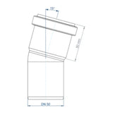 POLOPLAST PO Bogen POLO-KAL NG DN 50/15Grad   – 02120