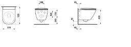 LAUFEN LF Lua Komplettset Wand-WC 86608.2 best. aus 82108.0 u. 89108.3 weiß  – H8660820000001