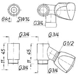 SCHMIEDL GS Geräteanschlussventil 3/4"   – GS0180