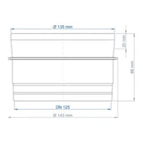 POLOPLAST PO Verlängerung für Deckendose POLO-KWL DN 125  – 03481