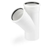 REHAU RAUPIANO PLUS Einfachabzweig DN 90/90, 45 Grad  – 11232941001