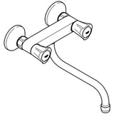 GROHE Grohe Costa 2-Griff Spültischbatterie S-Anschl, Rohrauslauf Auslad.200mm   – 31 187 001