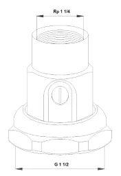 GRUNDFOS Garn.Grundfos Kugelventile 5/4" Kpl. 519807   – 519807