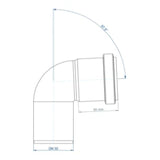 POLOPLAST PO Bogen POLO-KAL NG DN 50/87Grad   – 02124