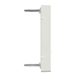 MERTEN Zentralpl. f. Modular Jack 2fach m. Stau bschutzsch., polarweiß glänzend, Sys. M  – MEG4562-0319