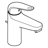 GROHE Grohe Euroeco EH-WT-Batterie M-Size Zugstangen-Ablaufgarnitur chrom  – 24 265 001