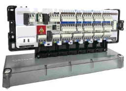 SALUS 5 Zonen Masterklemmleiste 230V Mit Pumpenlogik, CO-Anschlüsse  – 132510