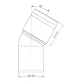 POLOPLAST PO Bogen POLO-KAL XS DN 50/30Grad  – 102121