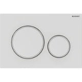GEBERIT GE Betaetigungsplatte Sigma20 2-Mengen Kunststoff, mattweiss, round   – 115.882.01.1