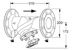 TA TA-STAF* Einregulierventil Nr.52186080 PN16 DN 80  – 52 186-080