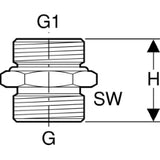 GEBERIT GE Mepla Uebergang auf Eurokonus AG G3/4 x G3/4 vernickelt   – 641.533.00.1