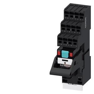 Steckrelais Komplettgerät AC230V, 4 Wechsler LED-Modul rot Sockel – LZS:PT5D5T30