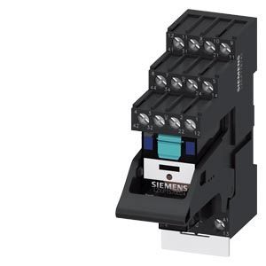 Steckrelais Komplettgerät DC24V, 4 Wechsler LED-Modul rot Sockel – LZS:PT5B5L24