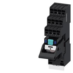Steckrelais Komplettgerät DC24V, 4 Wechsler LED-Modul rot Sockel – LZS:PT5D5L24
