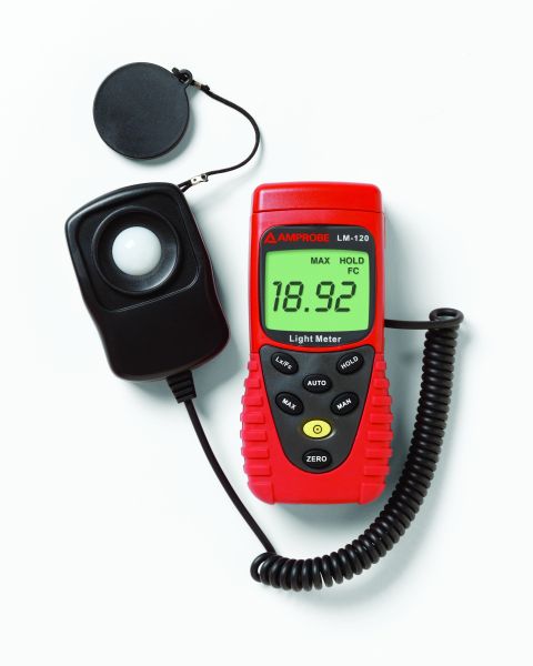 Digitales Luxmeter mit Data-Hold, Man/Auto Messbereichswahl – 3052353