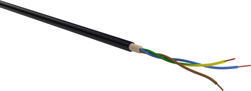 PVC-isolierte Starkstromkabel 0,6/1kV ein- und mehradrig E-YY 3X1,5 RE SW Eca Trommel 500 m