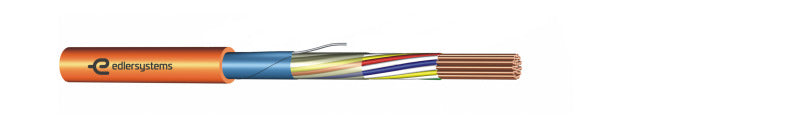 Halogenfreie, flammwidrige Installationskabel für die Industrie-Elektronik mit einem Funktionserhalt von 90 Minuten JE-H(ST)H E90 + 4X2X0,8  Schnittlänge