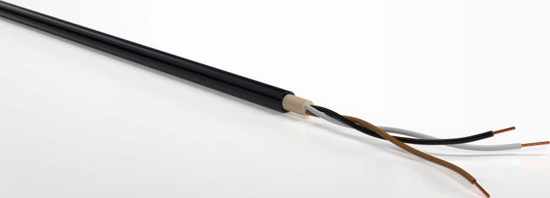 PVC-isolierte Starkstromkabel 0,6/1kV ein- und mehradrig E-YY 3X6 RE SW Eca Schnittlänge