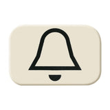 Tastersymbol mit Symbol Klingel weiß - Busch-Duro 2000SI – 2CKA001433A0432